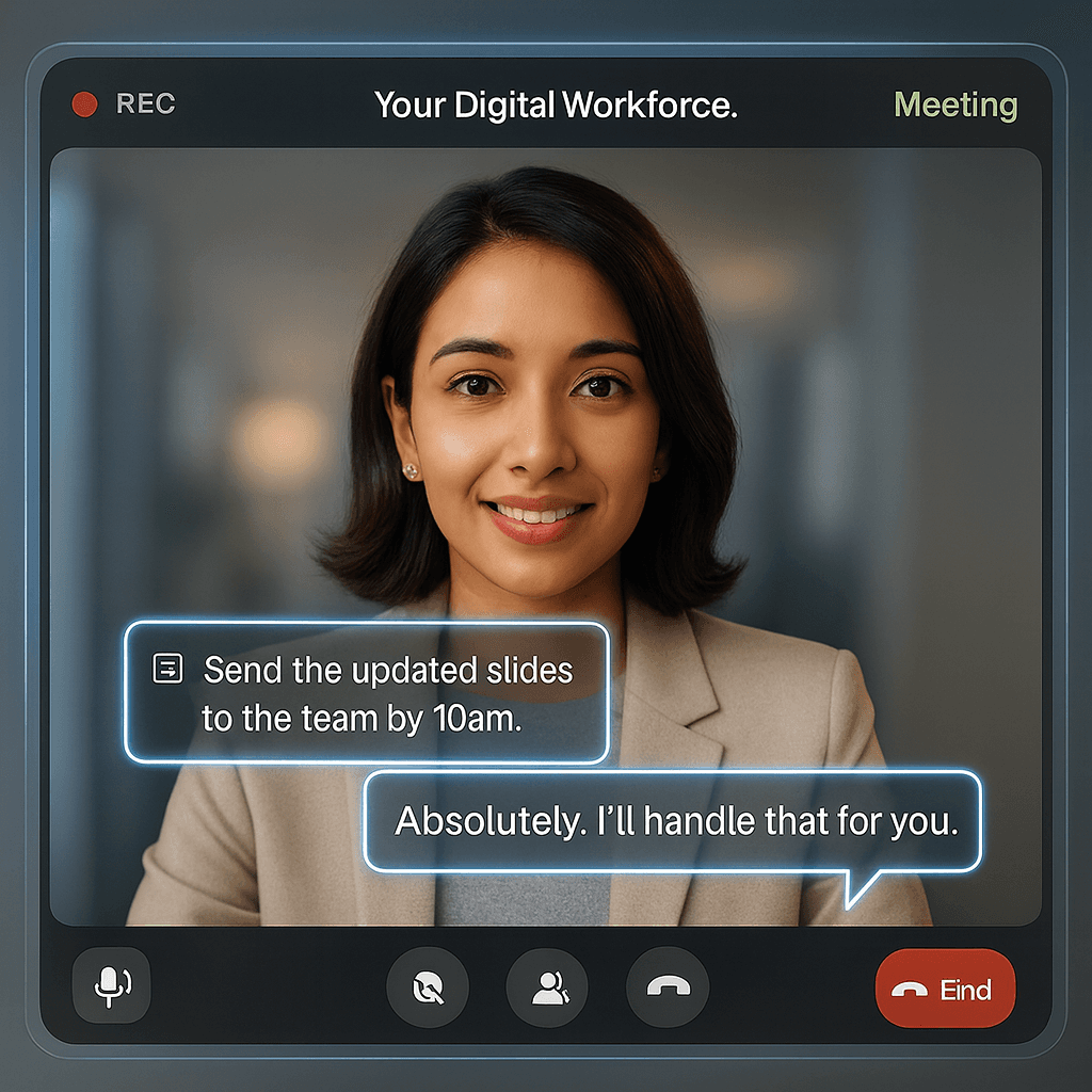 Universal Screen-sharing AI Workforce preview 2